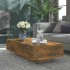 Mesa de centro madera contrachapada roble ahumado 115x60x31