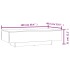 Mesa de centro madera contrachapada roble ahumado 115x60x31