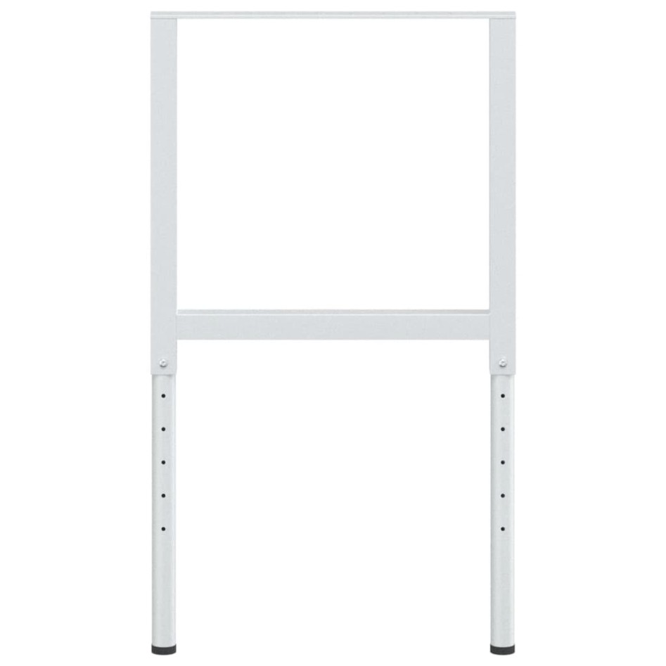 Estructura de banco de trabajo 2 uds metal 55x(69-95,5)cm