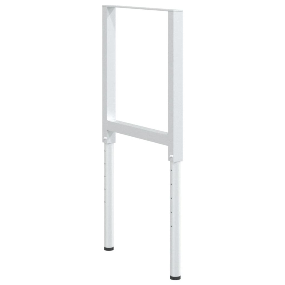 Estructura de banco de trabajo 2 uds metal 55x(69-95,5)cm