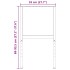Estructura de banco de trabajo 2 uds metal 55x(69-95,5)cm
