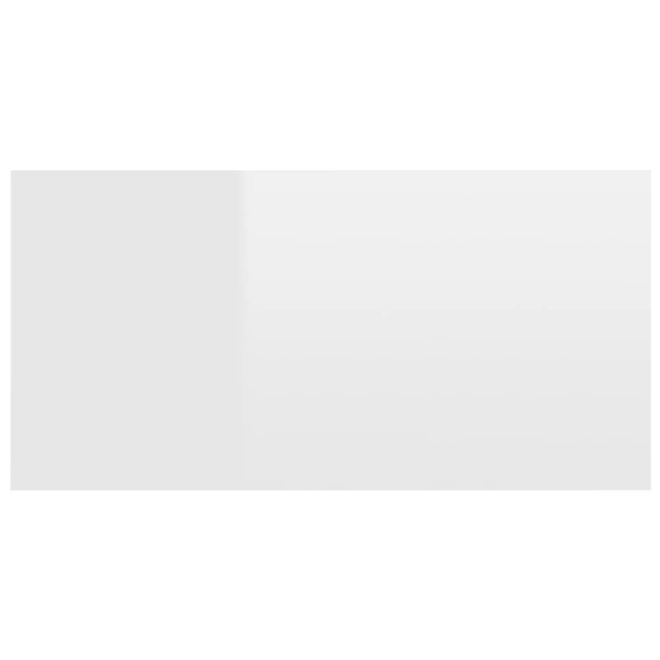 Cabecero cama madera contrachapada blanco brillo 160x1,5x80