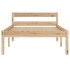 Estructura de cama sin colchón madera maciza de pino 100x200