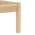 Estructura de cama sin colchón madera maciza de pino 100x200