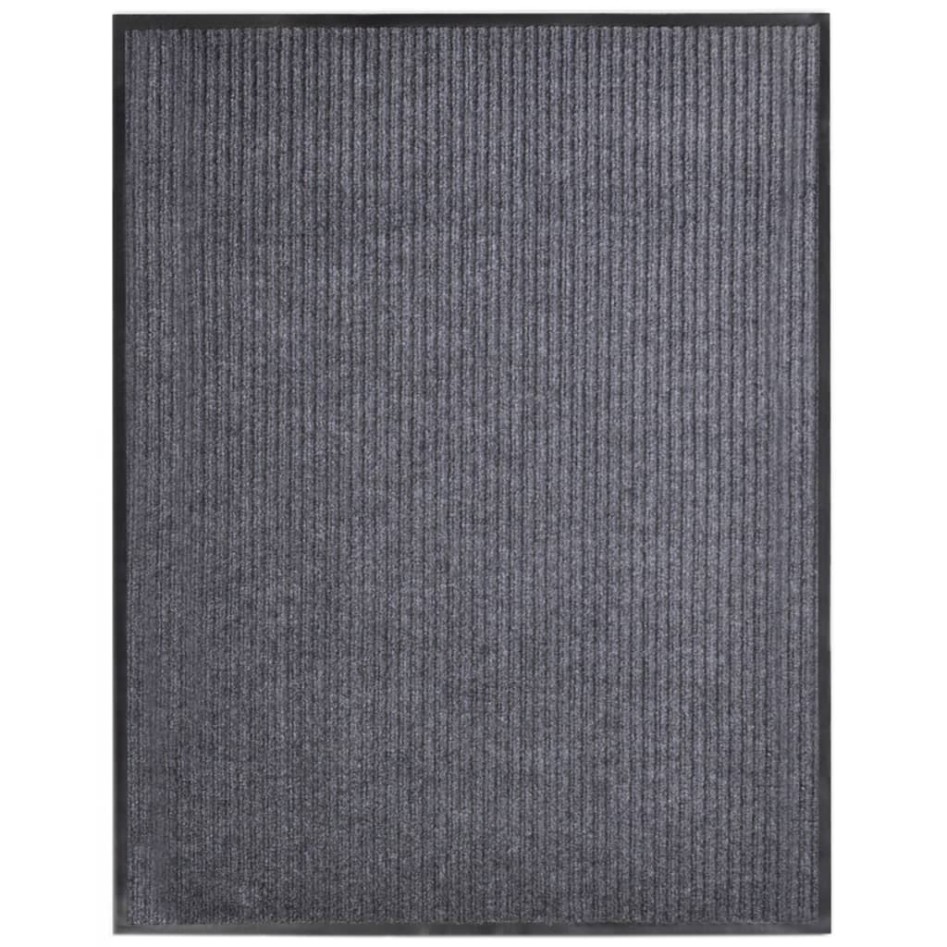 Felpudo de PVC gris 117x220