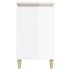Mesitas de noche 2 uds madera blanco brillante 40x35x70