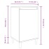 Mesitas de noche 2 uds madera blanco brillante 40x35x70