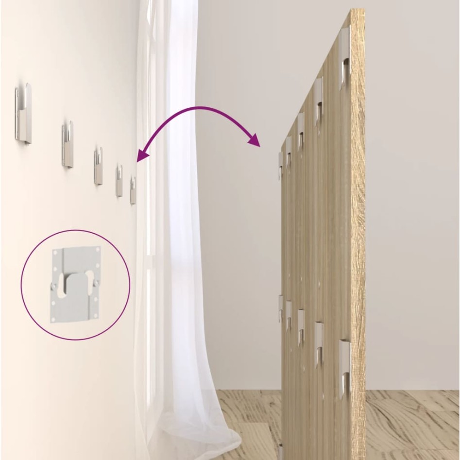 Cabecero de cama madera contrachapada Sonoma 160x1,5x80