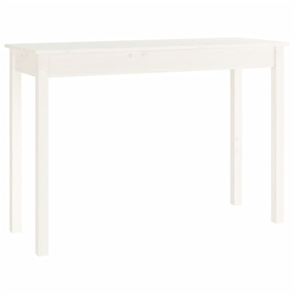 Mesa consola de madera maciza de pino blanco 110x40x75