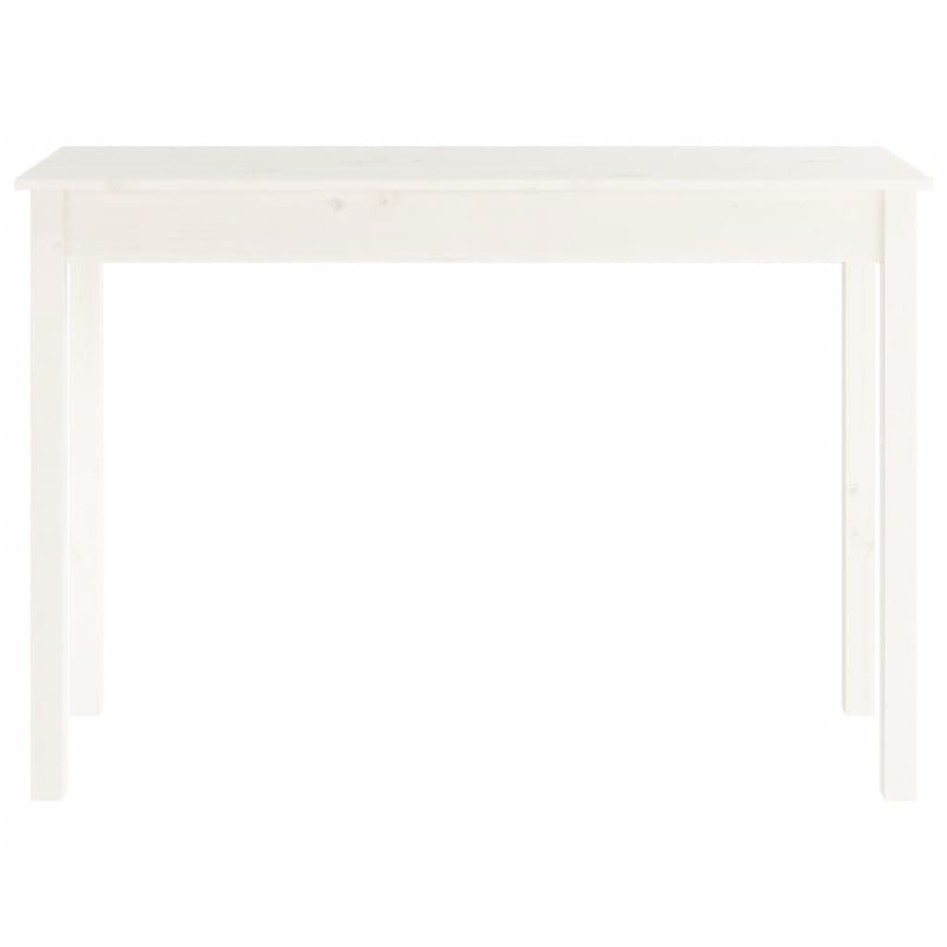 Mesa consola de madera maciza de pino blanco 110x40x75