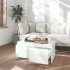 Mesa de centro madera contrachapada blanco 90x50x41,5