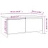 Mesa de centro madera contrachapada blanco 90x50x41,5