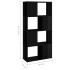 Estantería/divisor de espacios negro brillo 60x24x124,5