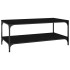 Mesa de centro de madera contrachapada negro 100x50x40