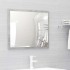 Set muebles de baño 2 piezas madera contrachapada gris