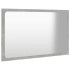 Set muebles de baño 2 piezas madera contrachapada gris