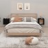 Mesitas de noche de pared 2 uds negro 50x30x47