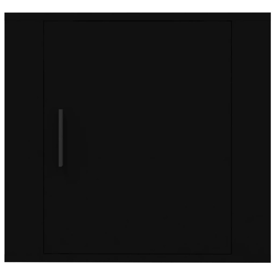 Mesitas de noche de pared 2 uds negro 50x30x47