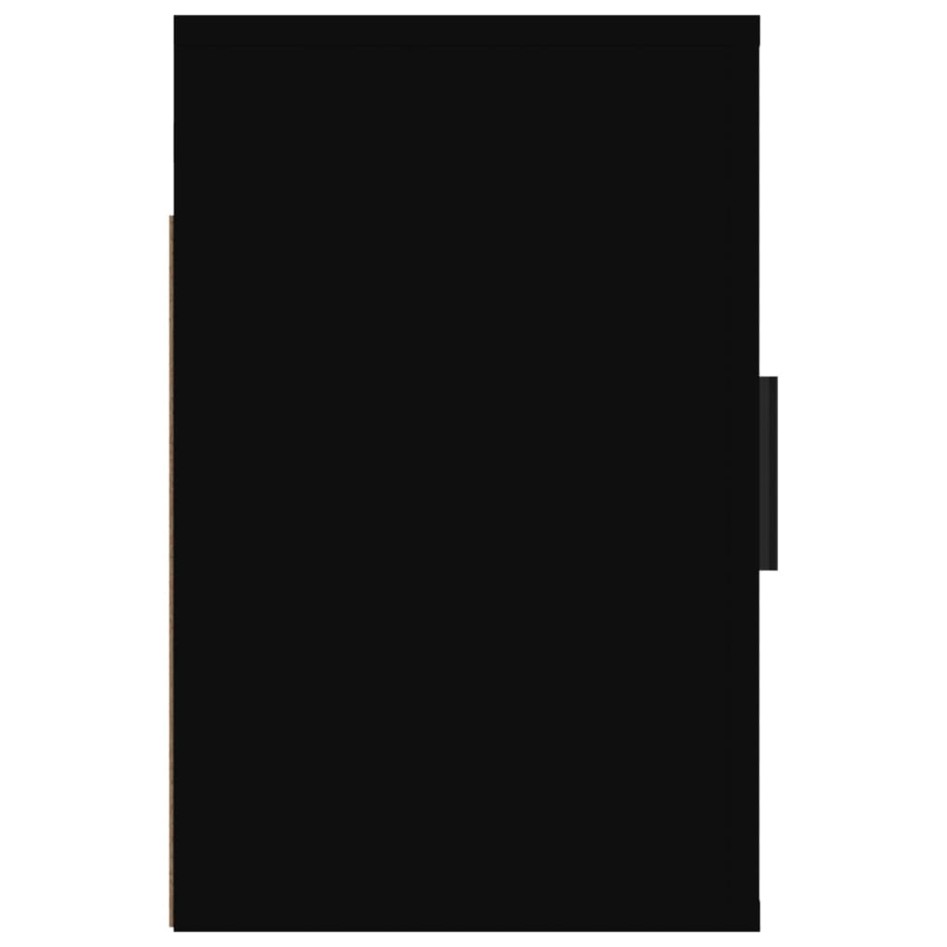 Mesitas de noche de pared 2 uds negro 50x30x47