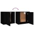 Mesitas de noche de pared 2 uds negro 50x30x47