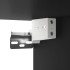 Mesitas de noche de pared 2 uds negro 50x30x47