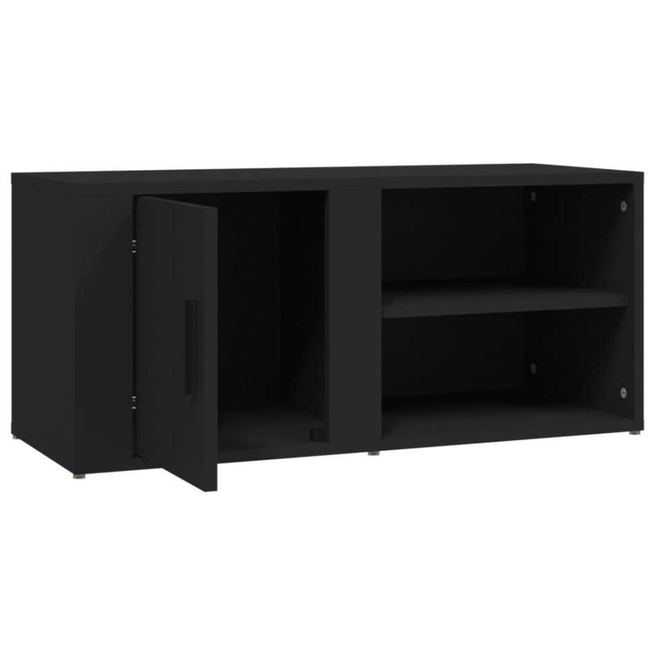 Muebles para TV 2 uds madera contrachapada negro 80x31,5x36