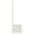 Jardinera con enrejado PP blanco 43x43x142
