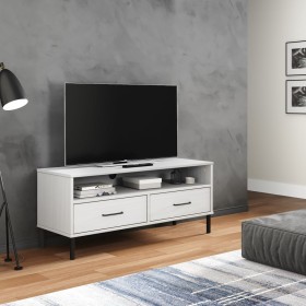 Mueble de TV con patas de metal OSLO madera maciza pino