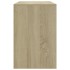 Juego de comedor 3 piezas madera contrachapada roble