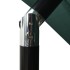Sombrilla jardín 3 niveles con palo de aluminio verde 2,5x2,5