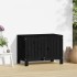 Caja de almacenaje jardín madera de pino negro 76x42,5x54
