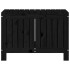 Caja de almacenaje jardín madera de pino negro 76x42,5x54