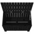 Caja de almacenaje jardín madera de pino negro 76x42,5x54