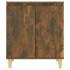 Aparador madera contrachapada color roble ahumado 60x35x70