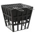 Brasero y barbacoa 2 en 1 de acero 34x34x48