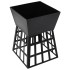Brasero y barbacoa 2 en 1 de acero 34x34x48