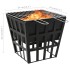 Brasero y barbacoa 2 en 1 de acero 34x34x48
