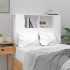 Mueble cabecero blanco brillante 100x18,5x104,5
