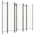 Biombo divisor de 6 paneles blanco 240x180