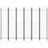 Biombo divisor de 6 paneles blanco 240x180
