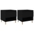 Mesitas de noche 2 uds contrachapada negro 50x46x50
