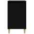 Mesitas de noche 2 uds madera contrachapada negro 40x35x70