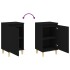Mesitas de noche 2 uds madera contrachapada negro 40x35x70