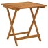 Mesa plegable de jardín de madera maciza de acacia 70x70x75