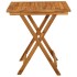 Mesa plegable de jardín de madera maciza de acacia 70x70x75
