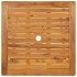 Mesa plegable de jardín de madera maciza de acacia 70x70x75