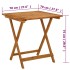 Mesa plegable de jardín de madera maciza de acacia 70x70x75