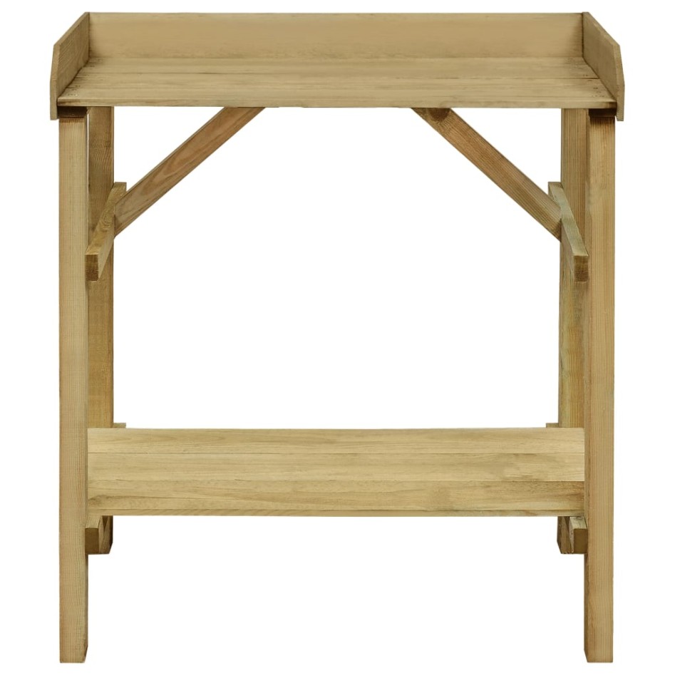 Mesa de jardinera madera de pino impregnada 75x40x90