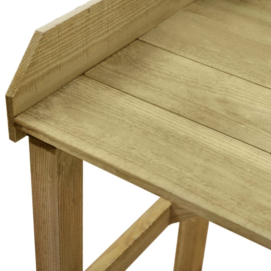Mesa de jardinera madera de pino impregnada 75x40x90