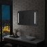 Espejo de pared de baño con LED 100x60